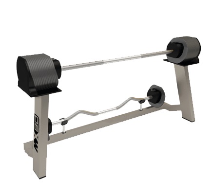 MX Select MX80 Verstelbare Halterstang en EZ Curl Bar met standaard 36,4 KG MX80