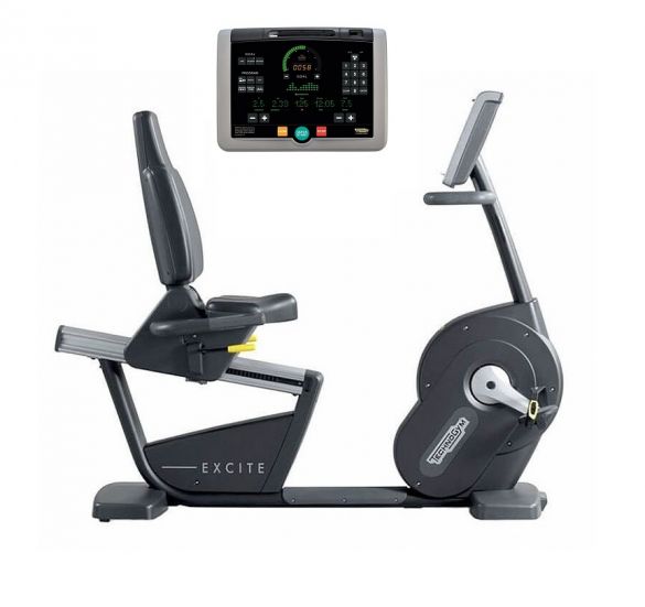 TechnoGym ligfiets Recline Excite+ 700i zwart gebruikt BBTGNRE700IZW