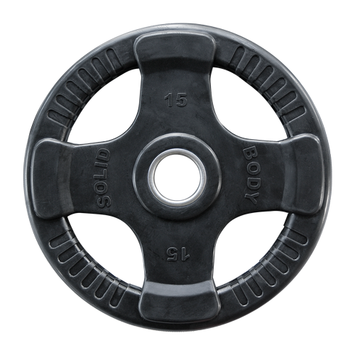 Body-Solid Olympische halterschijf rubber 15 kg ORTK15