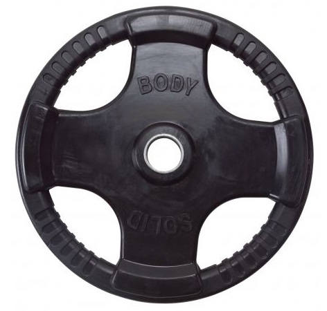 Body-Solid Olympische halterschijf rubber 25 kg ORTK25
