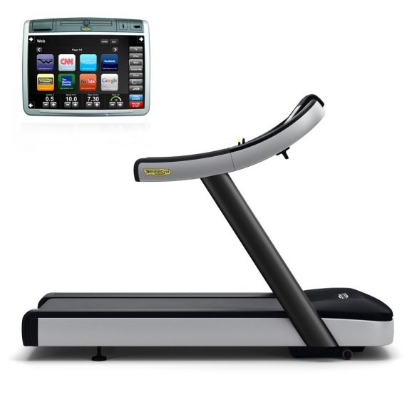 TechnoGym Loopband Run now excite+ 700 visioweb zwart gebruikt BBTGRNE700VLCDTVIZW