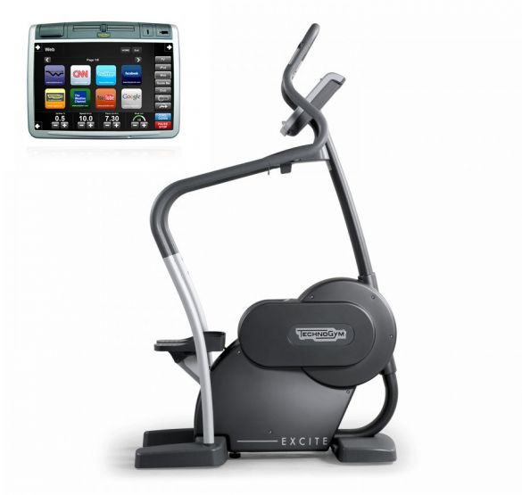 TechnoGym stepper Step Excite+ 700 Visioweb zwart gebruikt BBTGST700VLCDTVIZW