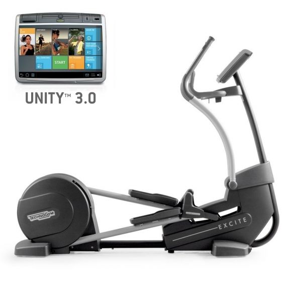 TechnoGym crosstrainer Excite+ Synchro 700 Unity 3.0 zwart gebruikt BBTGESY700U3ZW