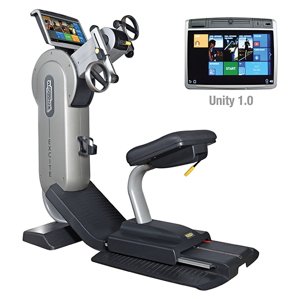 TechnoGym Armfiets Excite+ Top 700 Unity zilver gebruikt BBTGET700UZI