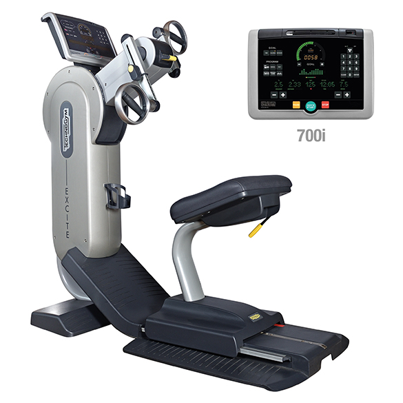 TechnoGym Armfiets Top Excite+ 700i zilver gebruikt BBTGTE700IZI