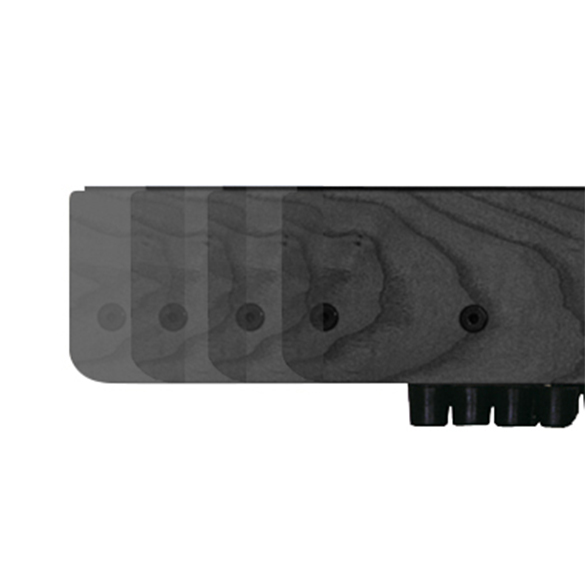 Waterrower XL rails all black OFWR0220XL/zwart