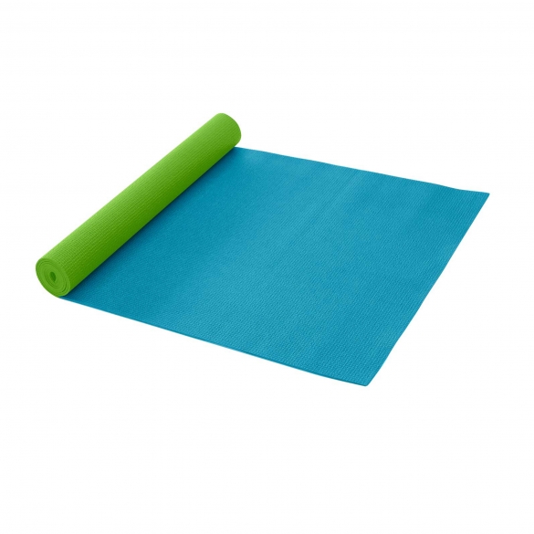 Gaiam 2 kleuren yogamat turquoise/groen (3mm) G81-55475