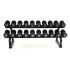 Muscle Power Dumbbellrek met schalen voor 10 sets dumbbels zwart  FFMP71D1G-10sets